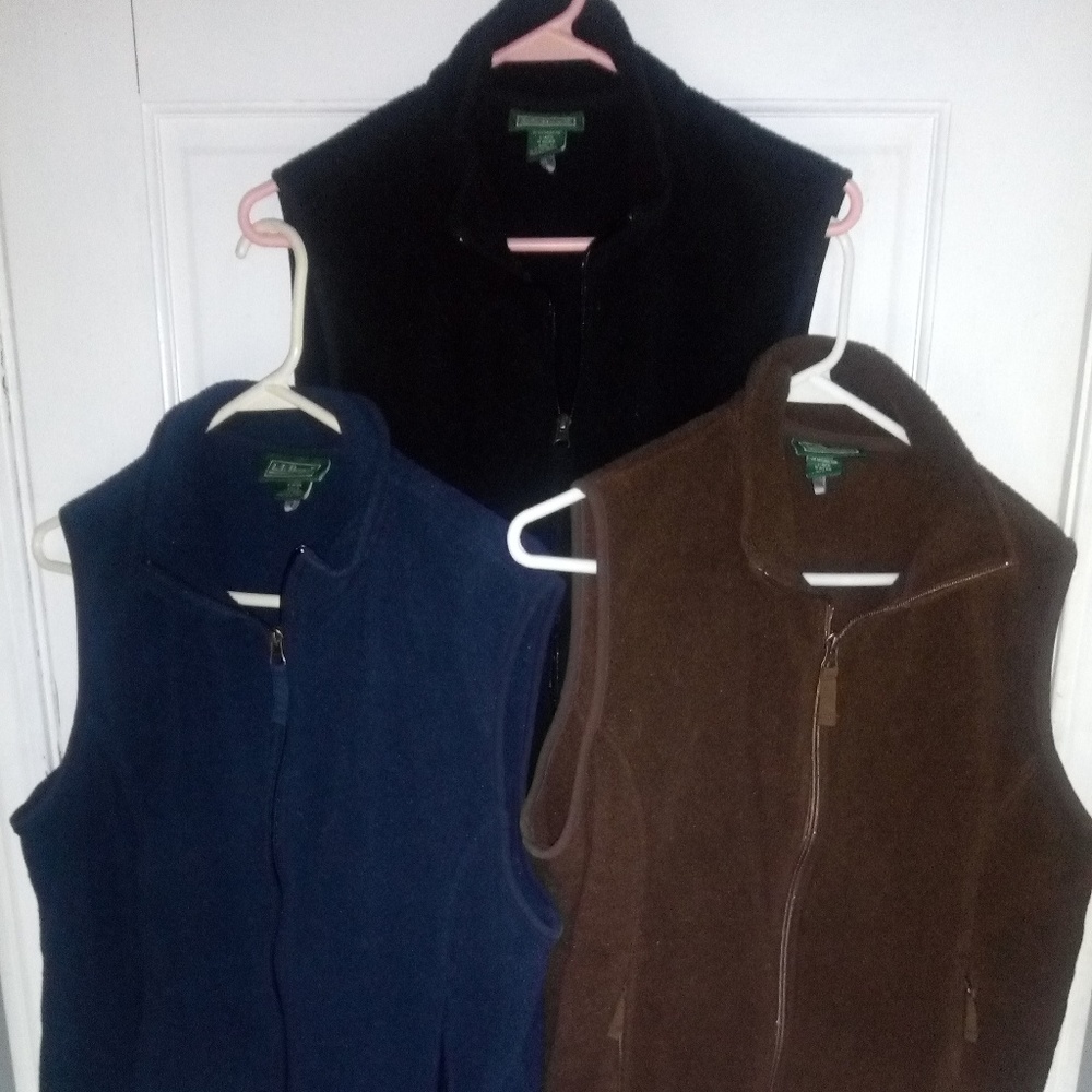 Three vests by L.L Bean size large